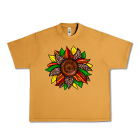 Peanut Butter juneteenth leopard sunflower Urban Heavy Tee - Zillion Design Studio