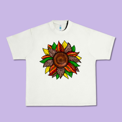 Urban Heavy Tee juneteenth leopard sunflower