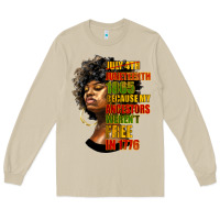 Mushroom juneteenth 1885 because my ancestors weren't free in 1776 black woman Long Sleeve Tee - HRA Design Shop