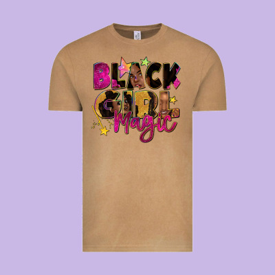 Black Girl Magic Vintage Tee Designed By Zillion Design Studio