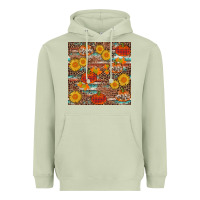 Matcha pumpkin plaid sunflower seamless min Heavyweight Hoodie - AdoDesignShop