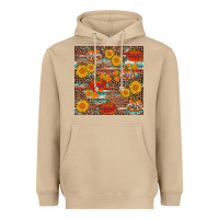 Mushroom pumpkin plaid sunflower seamless min Heavyweight Hoodie - AdoDesignShop