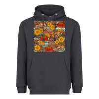 Smoke pumpkin plaid sunflower seamless min Heavyweight Hoodie - AdoDesignShop
