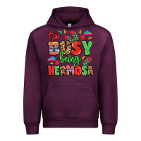 Mauve Wine too busy being hermosa Urban Hoodie - LillyAllenDesigns