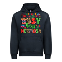 Navy too busy being hermosa Urban Hoodie - LillyAllenDesigns