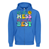 True Royal bit of a mess but doing my best Zipper Hoodie - JahusDesignShop