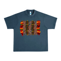 Midnight Navy juneteenth brushstroke Urban Heavy Tee - Zillion Design Studio