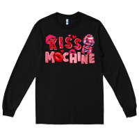Black kiss machine Long Sleeve Tee - FaDigitalArtStudio