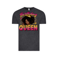 Vintage Black birthday queen Vintage Tee - Zillion Design Studio