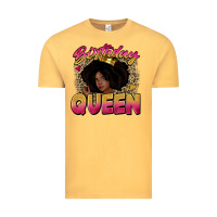 Vintage Mustard birthday queen Vintage Tee - Zillion Design Studio