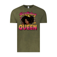 Vintage Olive birthday queen Vintage Tee - Zillion Design Studio