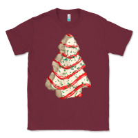 Burgundy white christmas cake Classic Tee - FaDigitalArtStudio