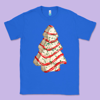 White Christmas Cake Classic Tee Designed By Fadigitalartstudio