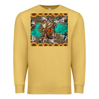 Antique Gold western boots and sunflowers tumbler Premium Sweatshirt - Jasminsmagicworld