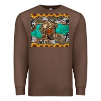 Chestnut western boots and sunflowers tumbler Premium Sweatshirt - Jasminsmagicworld