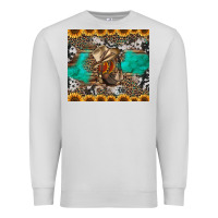 Dove Grey western boots and sunflowers tumbler Premium Sweatshirt - Jasminsmagicworld