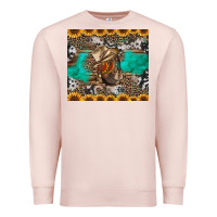 Pale Pink western boots and sunflowers tumbler Premium Sweatshirt - Jasminsmagicworld