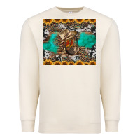 Sandshell western boots and sunflowers tumbler Premium Sweatshirt - Jasminsmagicworld