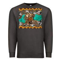 Smoke western boots and sunflowers tumbler Premium Sweatshirt - Jasminsmagicworld