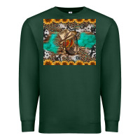 Sports Green western boots and sunflowers tumbler Premium Sweatshirt - Jasminsmagicworld