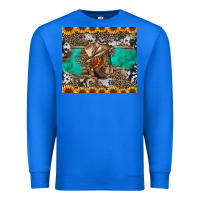 True Royal western boots and sunflowers tumbler Premium Sweatshirt - Jasminsmagicworld