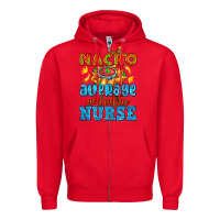 Red nacho average pediatric nurse   with nacho Zipper Hoodie - AdoDesignShop
