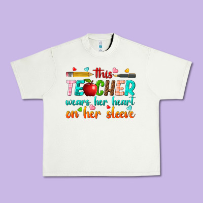 Urban Heavy Tee this teacher wears her heart on her sleeve
