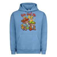 Pigment Pebble Blue you had me at salsa Urban Hoodie - LillyAllenDesigns