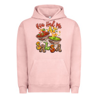 Pigment Salmon you had me at salsa Urban Hoodie - LillyAllenDesigns