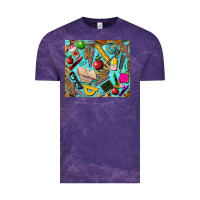 Cloud Purple teacher tumbler Vintage Tee - BarkalooDesign