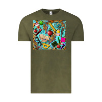 Vintage Olive teacher tumbler Vintage Tee - BarkalooDesign