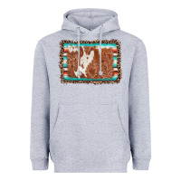 Heather Grey leopard serape cowhide  leather background Heavyweight Hoodie - AdoDesignShop