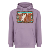 Lavender leopard serape cowhide  leather background Heavyweight Hoodie - AdoDesignShop