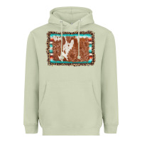 Matcha leopard serape cowhide  leather background Heavyweight Hoodie - AdoDesignShop