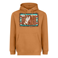 Meerkat leopard serape cowhide  leather background Heavyweight Hoodie - AdoDesignShop