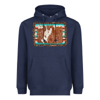 Navy leopard serape cowhide  leather background Heavyweight Hoodie - AdoDesignShop