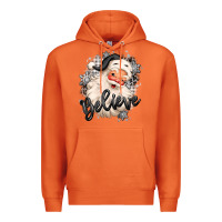 Carrot believe buffalo plaid white christmas santa claus Premium Hoodie - MaliasSmallBusiness