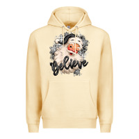 Pina Colada believe buffalo plaid white christmas santa claus Premium Hoodie - MaliasSmallBusiness