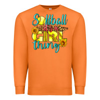 Carrot softball it's a girl thing Premium Sweatshirt - LillyAllenDesigns