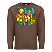 Chestnut softball it's a girl thing Premium Sweatshirt - LillyAllenDesigns