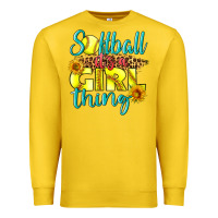 Lemon softball it's a girl thing Premium Sweatshirt - LillyAllenDesigns