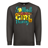 Smoke softball it's a girl thing Premium Sweatshirt - LillyAllenDesigns