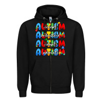Black autism accept understand adopt advocate Zipper Hoodie - JahusDesignShop