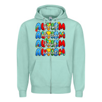 Seafoam autism accept understand adopt advocate Zipper Hoodie - JahusDesignShop