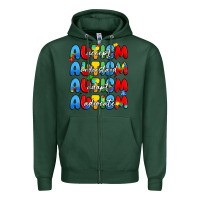 Sports Green autism accept understand adopt advocate Zipper Hoodie - JahusDesignShop