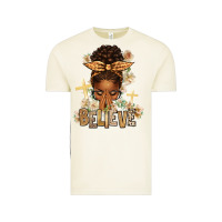 Vintage Arctic believe praying afro messy bun Vintage Tee - texasbilliewilder