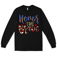 Black Honor the brave Long Sleeve Tee - Neo Western