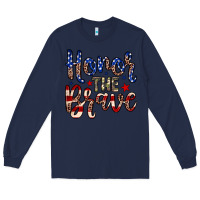Navy Honor the brave Long Sleeve Tee - Neo Western