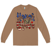 Toasted Coconut Honor the brave Long Sleeve Tee - Neo Western