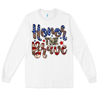 White Honor the brave Long Sleeve Tee - Neo Western
